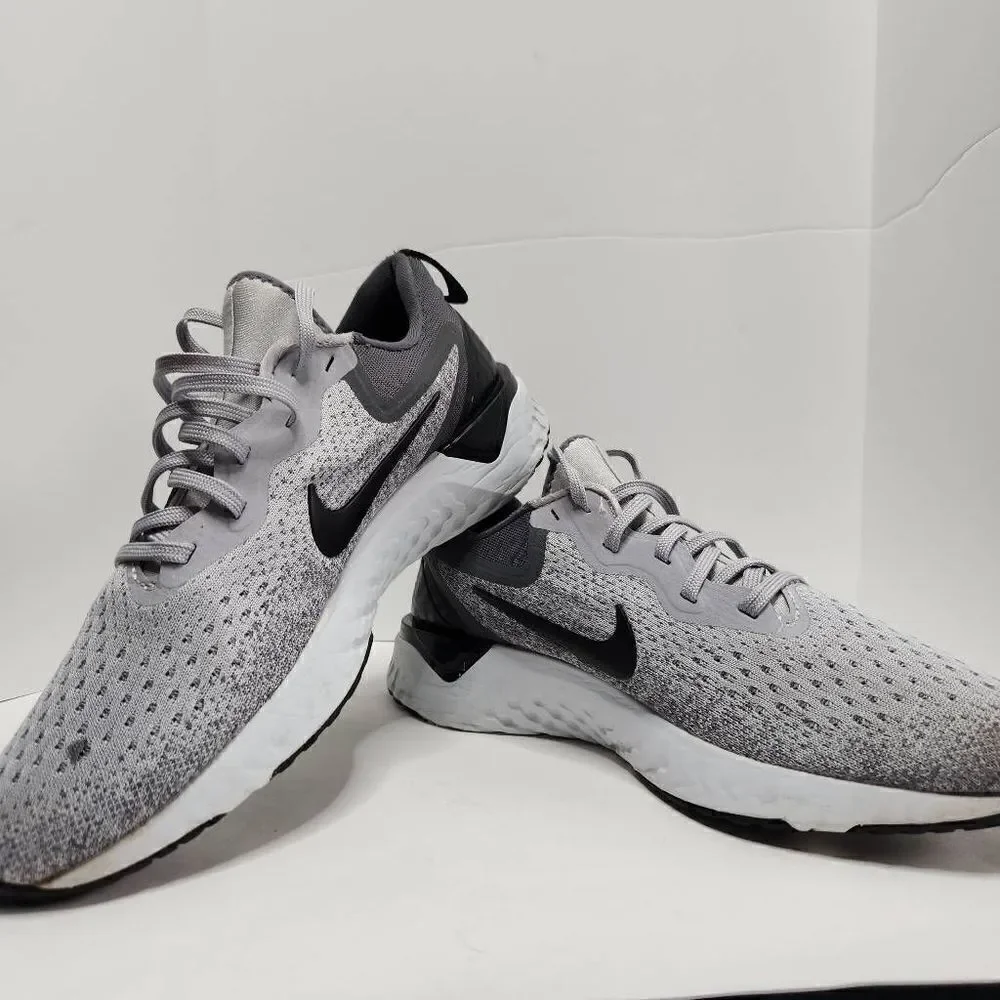 Nike Womens Odyssey React Running Shoes AO9820-003 Size 10 Gray Black